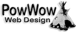 PowWow web design logo